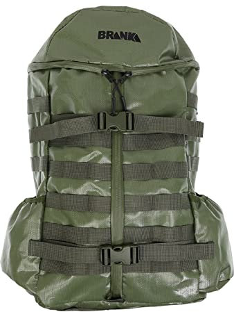 BRANKA Rucksack -Oliv-Grün, für Camping, Reise, Jagd, Wandern, Outdoor, Bogensport, Winter, Wanderrucksack
