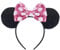 Hpfulseazn Women Girls Decoration Mouse Ears Headbands Sequin Glitter Bow Hairband for Cosplay Costume Birthday Party Party(Pink Dot)