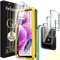 ivoler 3 Piezas Protector de Pantalla para Xiaomi Redmi Note 12S 4G con 3 Piezas Protector de Lente de Cámara y Marco de Instalación, Cristal Vidrio Templado Anti-Arañazos, 9H Dureza, Ultra HD