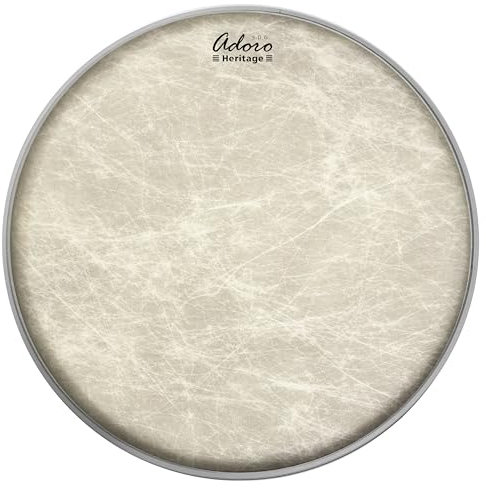 13“ Adoro Heritage Naturfell Imitat Schlagzeugfell für Snare und Tom