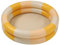 Baby aufblasbares Schwimmbad Rund 2 Ring Planschbecken Innen Außen Aufblasbares Wasser Spiel Pool Spielzeug Kinder Baby 88x26cm (Gelber Streifen)