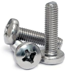 25x M4 x 12mm Phillips Pan Head Machine Screws Bolts A2 Stainless Steel - Ideal for Securing Monitors, Electronics, Appliances, Furniture, and Metal Assemblies