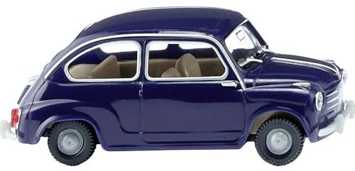 Wiking 009907 H0 FIAT 600 dunkelblau Miniaturmodell 1:87 Kein Spielzeug!!