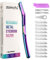 ZOMCHI Rasoir Dermaplane pour femme, rasoir facial et à sourcils haut de gamme, outil de dermaplaning avec manche en métal, élimine le duvet, exfolie la peau, 11 lames (Arc-en-ciel)
