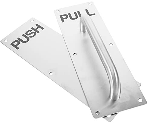 jojofuny Push-pull-türgriff Aus Edelstahl Robuste Türplatte Für Innen Und Außentüren Komfortabel Und Langlebig Für Eingangs Und Terrassentüren Einfache Handhabung Für Wohn Und