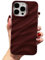 QLTYPRI Niedliche Hülle für iPhone 15 Pro, 3D Wellenform Silikon Handyhülle für Frauen Mädchen Weiche Silikon Bumper Schutzhülle Stoßfest Case für iPhone 15 Pro - Weinrot
