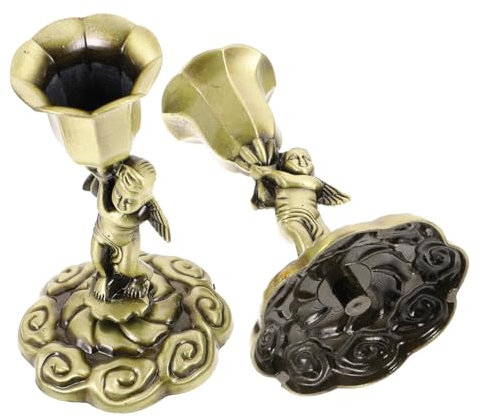 Mikinona 2stücke Teiliges Vintage Kerzenständer Retro Kerzenhalter Für Romantische Tischdekoration Für Hochzeiten Partys Und Festliche Anlässe Und Dekorativ