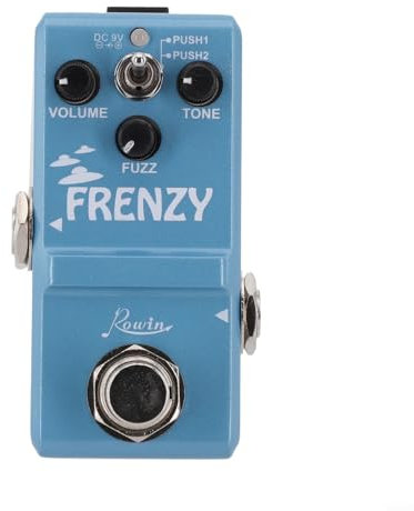 Zoegneer Rowin LN322 E-Gitarren-Pedal mit 2 Modi, speziell für Bassgitarren, Fuzz Tone Effects Pedal für Bassspieler