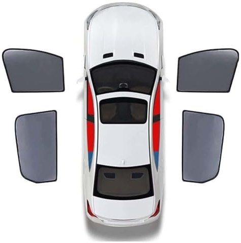 JINLINGNB Auto Seitenfenster Sonnenschutz für Skoda Superb 2009-2013, Autofenster Verdunkelung Sonnenschutz Sonnenblende Auto ZubehöR,C/4door swindow
