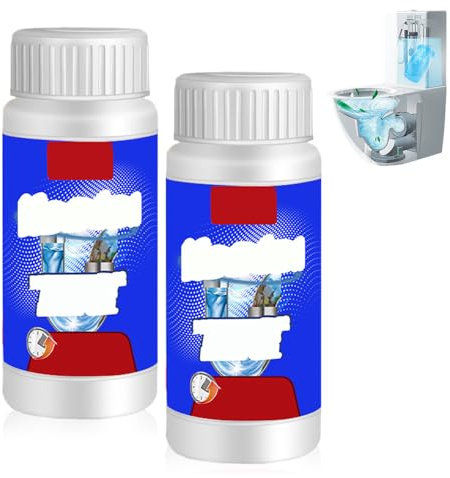 Rohrreiniger Extrem Stark, Toilettenreiniger Extrem Stark, WC Reiniger Abflussreiniger Schaum, Fette Toilet Cleaner Kloreiniger Extra Stark Reinigungsmittel für Küche und Bad (2)