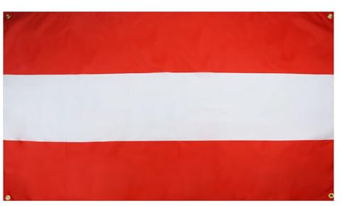 AZ FLAG Österreichische Flagge, 150 x 90 cm, mit 4 Ösen, Österreichische Flagge für Balkon oder Wand