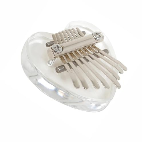 Erwachsene Kalimba Herzförmige Kalimba Aus Transparentem Acryl Mit 21 Tasten Ein Tragbares Kleines Instrument Für Anfänger