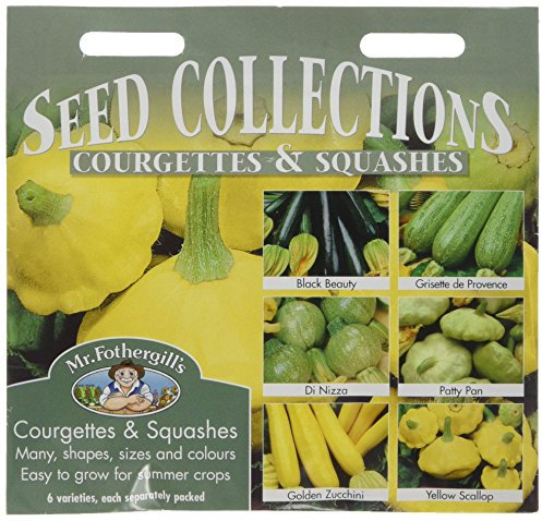 Mr Fothergill's 17627 Vegetable Seeds, COURGETTES & Summer SQUASHES Collection
