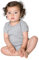 American Apparel - SäuglingsBaby Rib One Piece (4001), 18-24 Months, Heather Grey