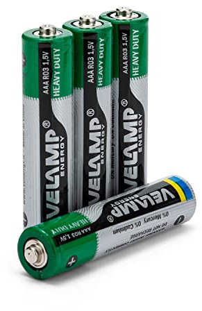 Velamp R03/4BP Set 4 Batterien R03 Ministilo Heavy Duty BL, 1.5 V, Grün
