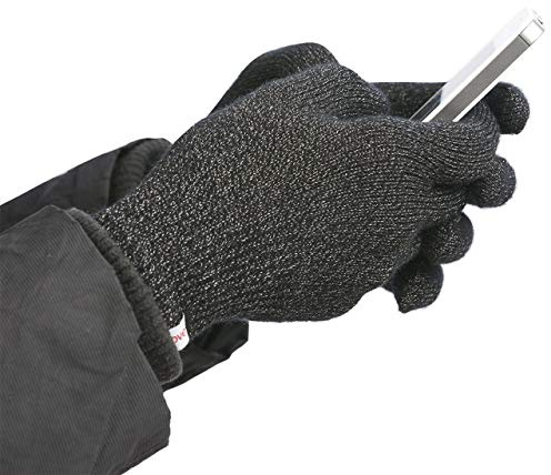 Agloves Polar Sport Unisex Touchscreen Smartphone Handschuhe Fleece gefüttert Innen für Komfort & Wärme Kompatibel mit: iPhone, Android, iPad & Nexus - S/M Schwarz