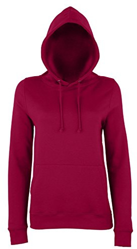 AWDis Women's Girlie College Hoodie, Red (Burgundy), 16 (Manufacturer Size:X-Large)