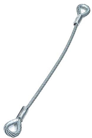 LightmaXX Safety Stahlseil, 16mm x 1m, 1000kg Belastbarkeit, DIN 56926, BGV-C1, Gekauscht, Länge 100-150cm, Kein Kettennotglied