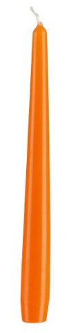 Spitzkerzen Orange 24 x 2,3 cm, 12 Stück