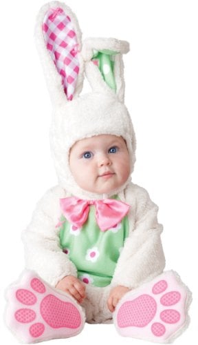 Vegaoo Deluxe Kaninchen-Kostüm für Babys - Grau, Weiss