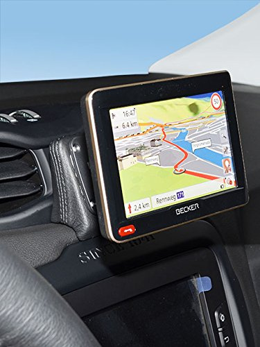 KUDA Handyhalterung passend für Jeep Renegade ab 2015 - Telefonkonsole für Smartphones, Handy, Navi und mehr - Kunstlederkonsole, schwarz, 5765