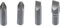 EMBOUTS pour TOURNEVIS A FRAPPER - 4 EMBOUTS - LONGUEUR 36 MM
