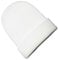 Beanie Hat Mens Ladies Womens Unisex Slouch Winter Woolly Turn Up Knitted (White)