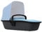 Quinny Lux Kinderwagenaufsatz, passend für Buggy Zapp Flex und Zapp Flex Plus, ultraleichte Babywanne, robust und atmungsaktiv, innovatives Design, nutzbar ab der Geburt bis 6 Monate, sky on graphite