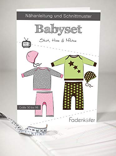 Schnittmuster Fadenkäfer Babyset Gr.50 bis 98 Papierschnittmuster