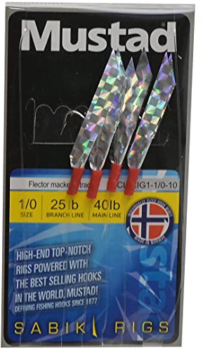 Mustad Feathers: Flector Mackerel Trace 1/0