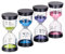 THE TWIDDLERS 4 Sanduhren Sanduhr Timer - 1, 3, 5, 10 Minuten Kinder Sand Timer, Visuelle Zeitverfolgung, Home Office Spiel Sanduhren, Ei Sand Timer für Kinder & Autistische Kinder