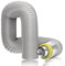 Hon&Guan ø 75mm Aislamiento Térmico PVC Manguera de Ventilación, Acústico Tubo de Aire 1,2m Metros Flexible di Aluminio PVC Tubo para Calentador de Diesel, Climatización, Tubería de Chimenea, Gris