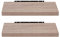 EUGAD Étagère Murale Lot de 2 étagères tablettes Style Moderne en Bois,60x22,9x3,8cm Chêne Jaune 0116QJ-2