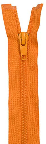 Jajasio 2 Stk. Reißverschluss Teilbar 5mm Spirale in 29 Farben orange 50cm teilbarer Reißverschluss