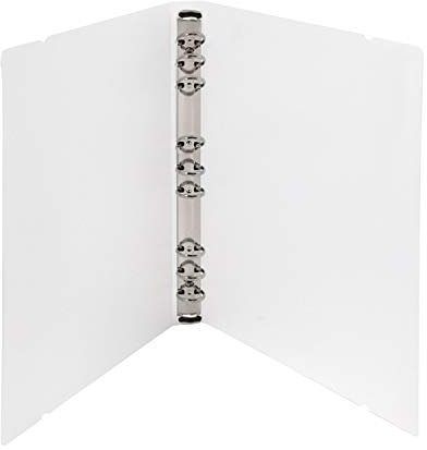 B5 Round Rind View Binder Transparent 9-Ring Loose Leaf Binder Refillable Loose Leaf Notebook (No Pages Included)