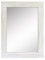 Stonebriar Espejo de Pared Rectangular rústico Desgastado con Marco de Madera Blanca para exhibición Vertical u Horizontal