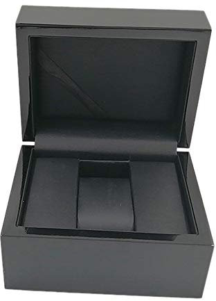 watch box Einzelkarten-Uhrenbox, Herren- und Damen-Holzbox in Heller Farbe, Schwarze Uhrenbox, staubdichte Uhrenbox