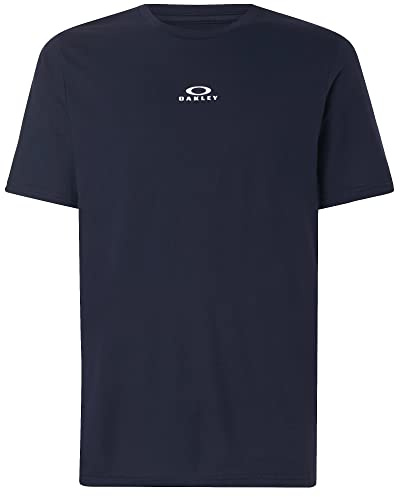 Oakley Herren Bark New Short Sleeve Tee T-Shirt, Fathom/Weiß, XL
