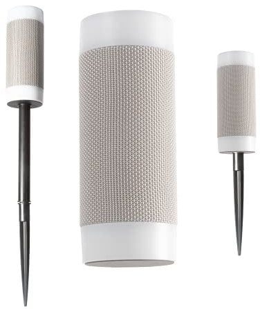 Outdoor Wireless Speaker with 10 Hour Playtime - IP66 Waterproof, Dustproof, Weatherproof Light Up Bluetooth Speaker with LED Lights and Adjustable Stake Height for Use As Outdoor Speaker