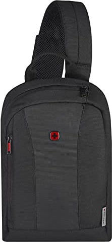 WENGER Monosling Schultertasche mit Tabletfach, 10 Zoll, Verstellbarer Riemen, 6 l, Leicht, Schwarz, 611876