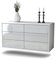 Dekati Lowboard Kaiserslautern hängend (92x49x35) Korpus weiß matt | Front Hochglanz Weiß | Push-to-Open