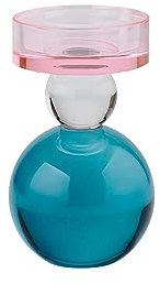 Gift Company Kerzenhalter Sari Kugel, Kerzenständer, Kristallglas, Rosa, Mint, Flieder, 13 cm, 1094601012
