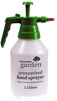 1.5L Garden Pressure Spray Bottle – Adjustable Pump Action Water Sprayer – Manual Chemical Resistant Portable Pressurised Hand Held Water Mister – Mini Cleaning Gardening Watering Mist