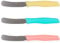 Quttin Cuchillo Untar Mantequilla Set de 3 Piezas. Ligero y Manejable con Hoja Afilada, Higiénico y Resistente. Mango Polipropileno en 3 Colores. Modelo Samba
