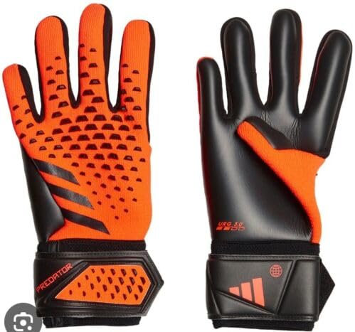 adidas Unisex-Adult League Predator Goalie Gloves, Solar Orange/Black/Black, 12