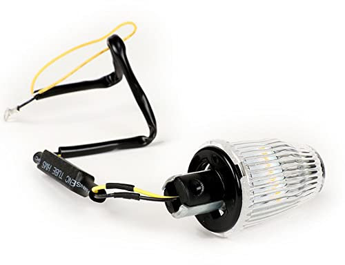 MOTO NOSTRA Blinker/Lenkerblinker LED, weiß 6V kompatibel für Vespa V50, 50SR, 50 Sprinter, 90SS, 90 Racer, PV125, ET3, Sprint150, Rally180/200