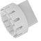 Regenrinnen-Fallrohr-Adapter, Kunststoff-Abfluss-Fallrohr-Verlängerungsanschluss, Flexibler Ablaufadapter, Ersatz-Fallrohr-Konverter-Anschluss Mit Schrauben Für Den Außenbereich(Weiß L)