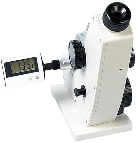 ALSUP Digitales Abbe-Refraktometer, automatisches Brix-Refraktometer, Brechungsindex ND 1,3-1,7, Brix 0-95%, mit Thermometer, optische Laborgeräte