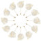 sourcing map 12Stk Bräutigam Ansteckblumen Rose Anstecker für Männer Hochzeit Zeremonie Jahrestag Formales Abendessen Party Reinweiß
