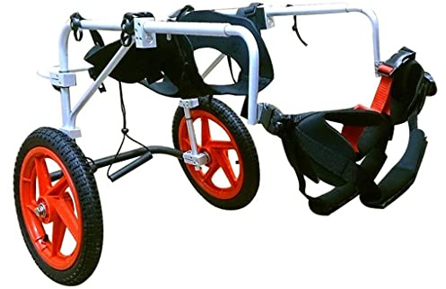 Großer Hundelollstuhl – Hinterbeine, Rehabilitation, Haustier-Rollstuhl für Hunde – Unterstützung für Rücken und Beine – Walkin Wheels Help Em Up Geschirr